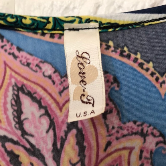 Love-T‎ keyhole waist colorful maxi dress - Picture 6 of 7